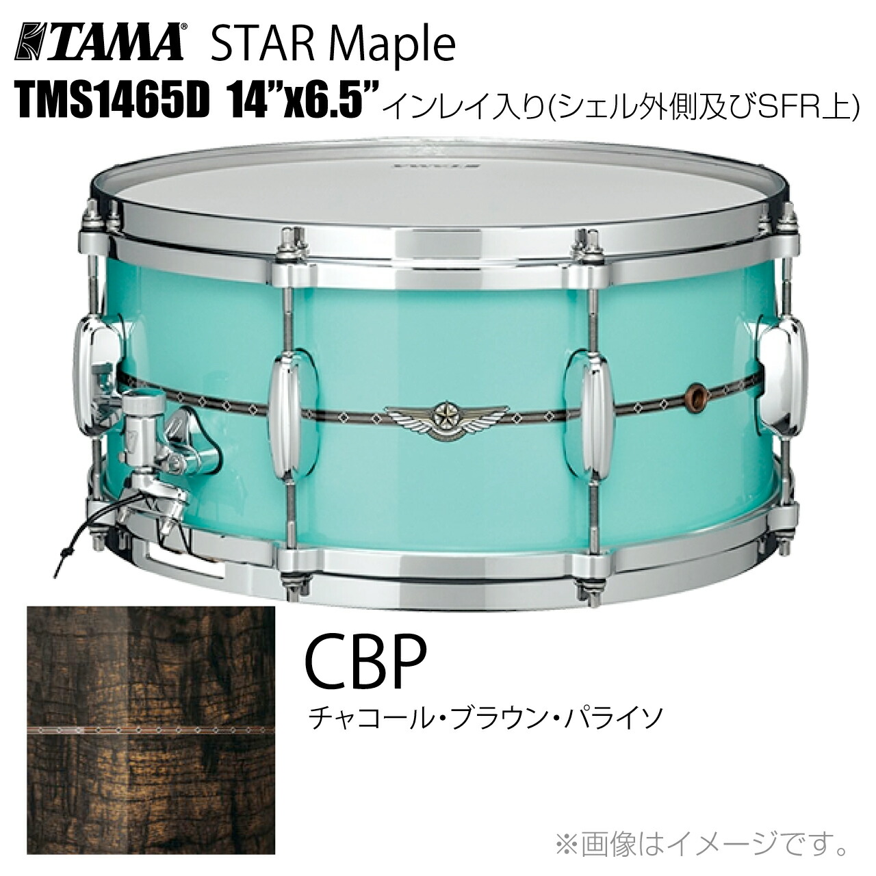 TAMA タマ STAR Maple TMS1465D CBP インレイ入り(シェル外側とSFR) ドラム スネア【TMS1465D CBP】【ケース付き 代引不可 受注生産 納期要確認 】 スター スターメイプル|ワタナベ楽器 SHOP