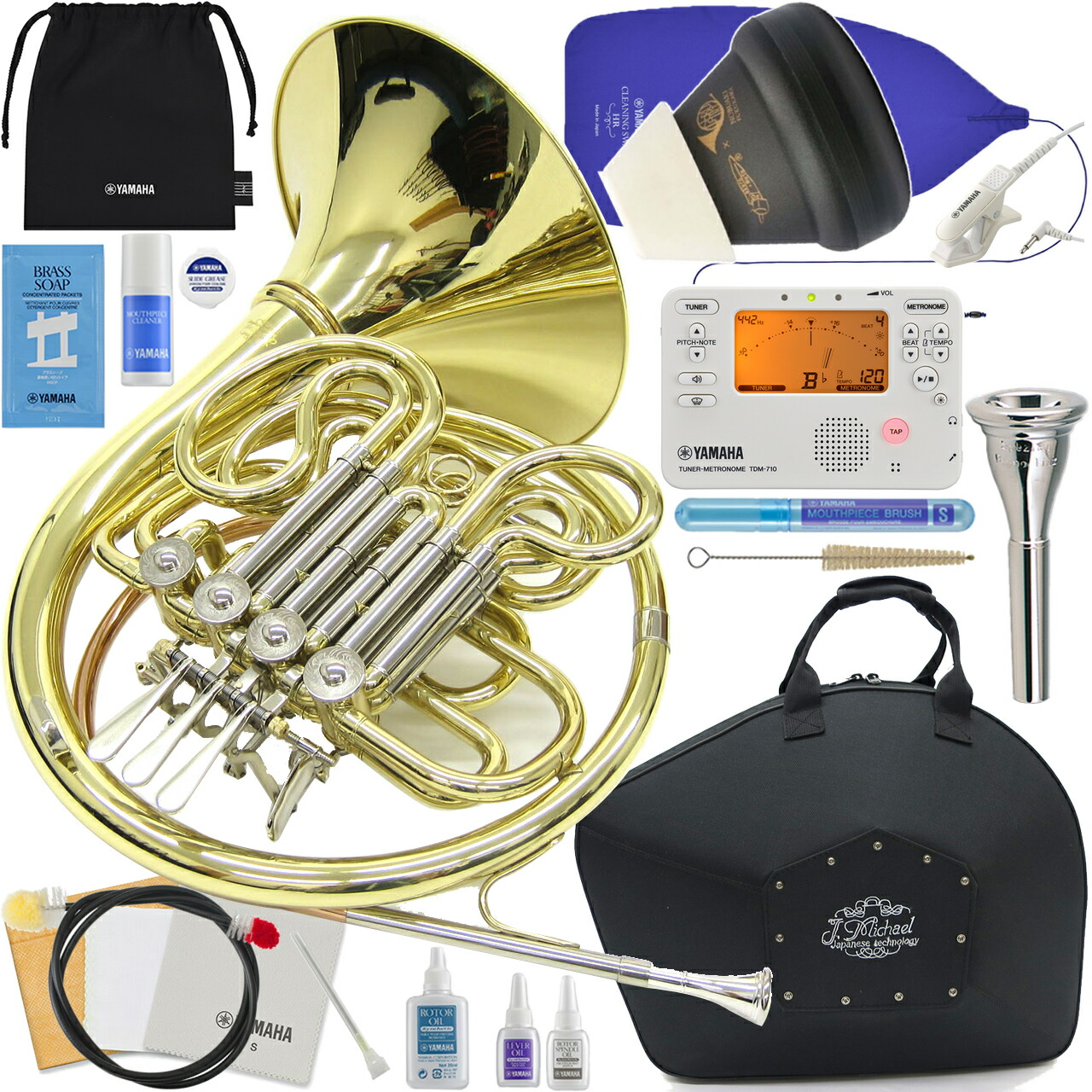 楽天市場】J Michael Jマイケル 3年保証 PFH-500 ポケットホルン