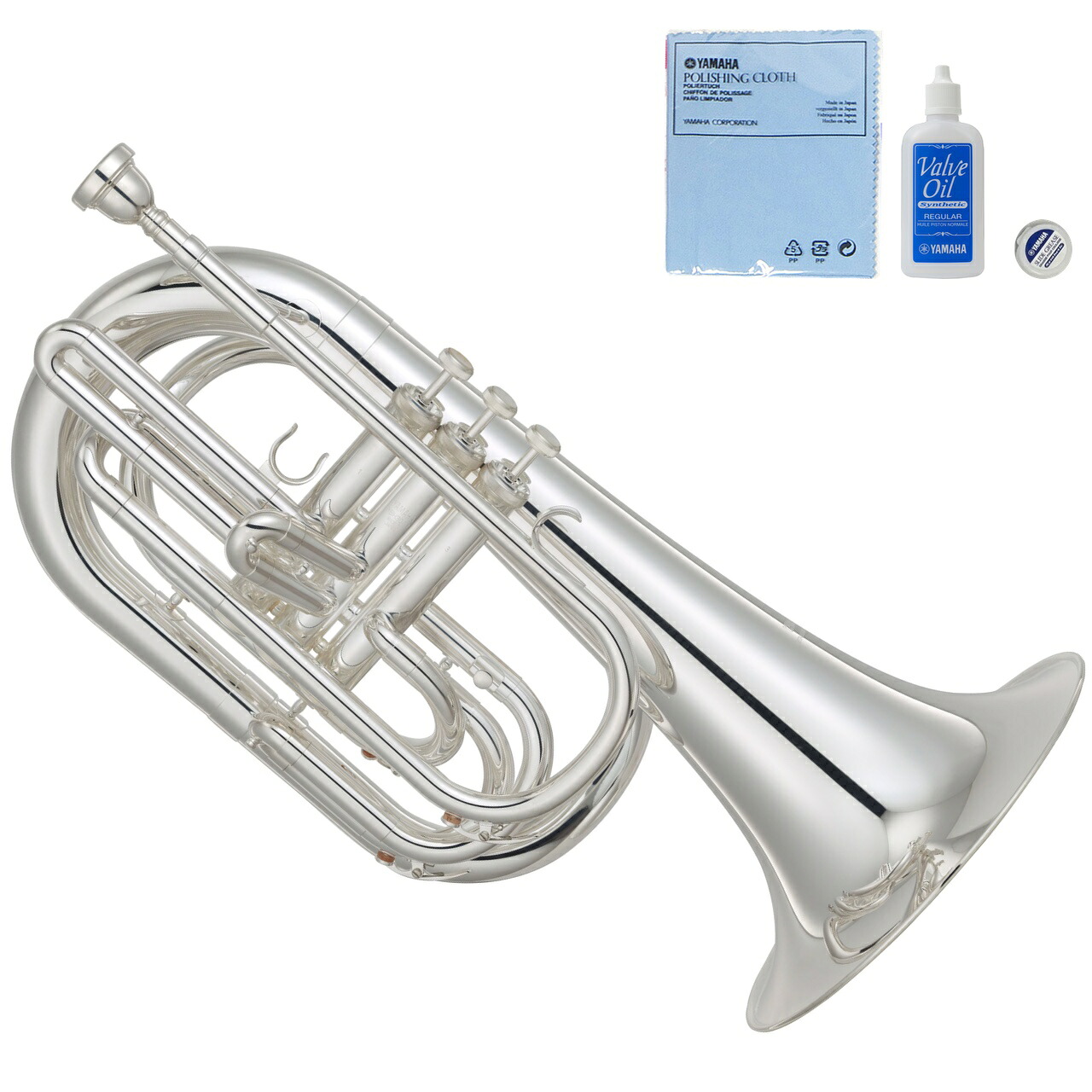 YAMAHA ヤマハ 5年保証サポート対象 新品 YBH-301MS マーチングバリトン 銀メッキ 3ピストン B♭管 Marching Baritone 管楽器 以下対応不可 北海道 沖縄 離島 代引き
