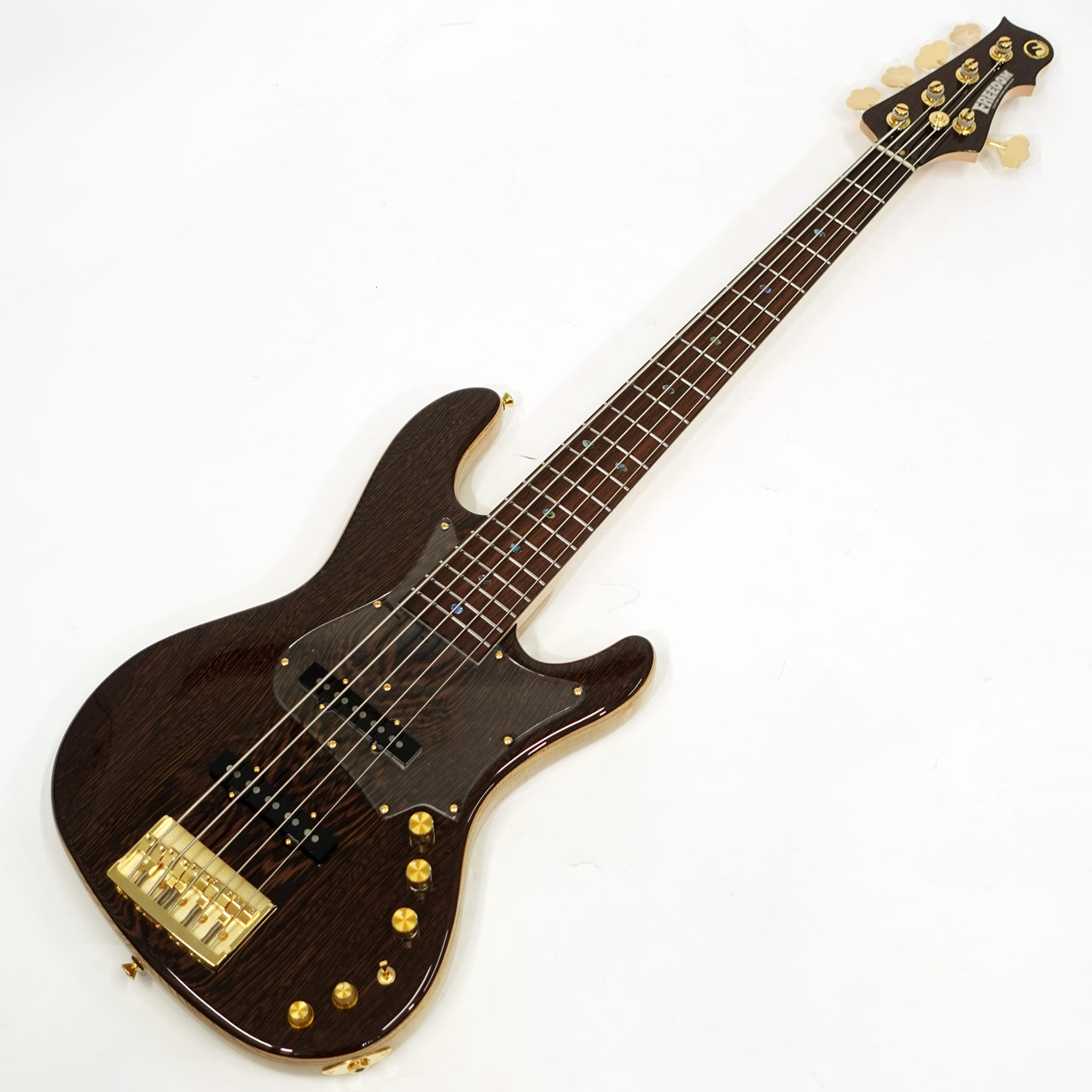 Freedom Custom Guitar Research O.S. RHINO 5st FT Wenge Top Light Ash Body Natural 国産 5弦ベース オーダースペック|ワタナベ楽器 SHOP