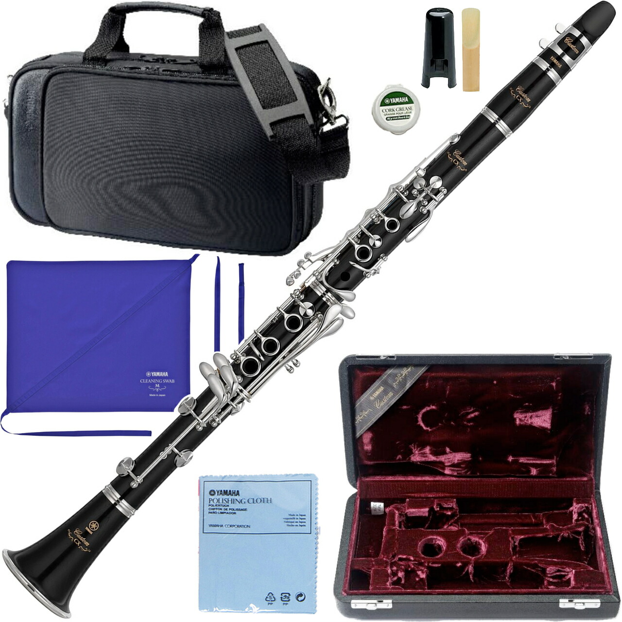 YAMAHA ヤマハ 5年保証サービス対象 YCL-CX B♭ クラリネット 木製 カスタム CX 管楽器 clarinet Custom　以下対応不可 北海道 沖縄 離島 代引き