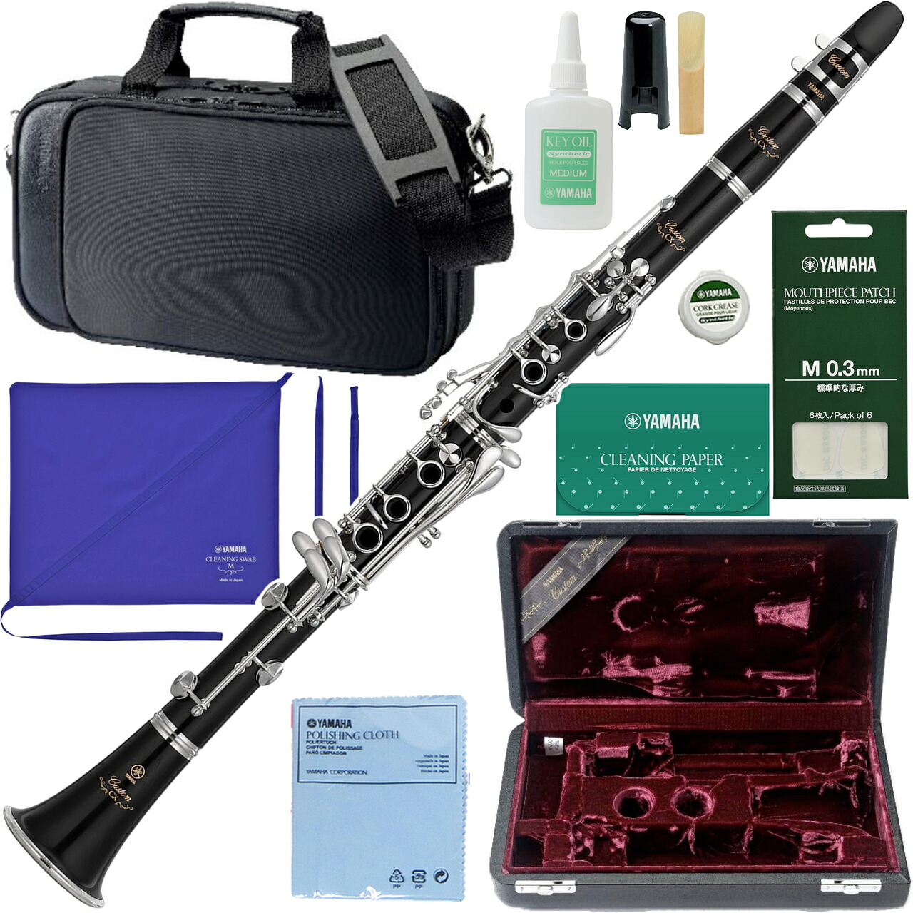 YAMAHA ヤマハ 5年保証サービス対象 YCL-CX B♭ クラリネット 木製 カスタム CX 管楽器 clarinet Custom セットA 以下対応不可 北海道 沖縄 離島 代引き|ワタナベ楽器 SHOP