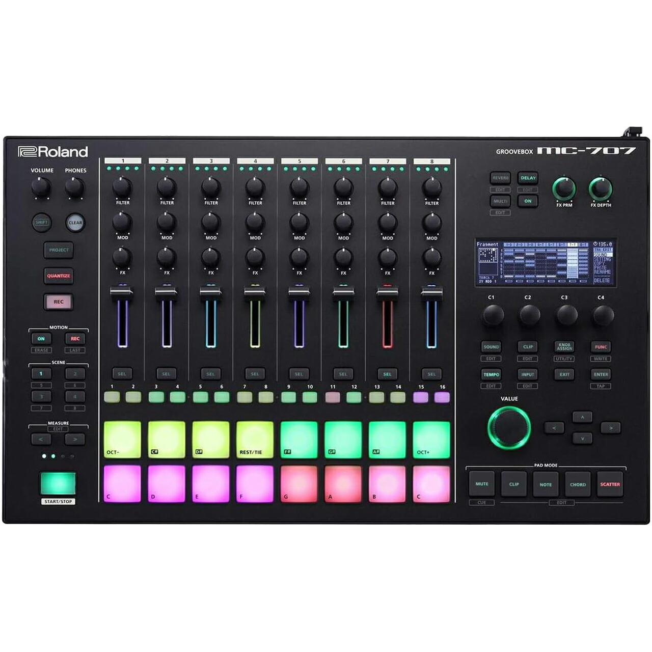 Roland ローランド MC-707 シンセサイザー シーケンサー リズムマシン GROOVEBOX