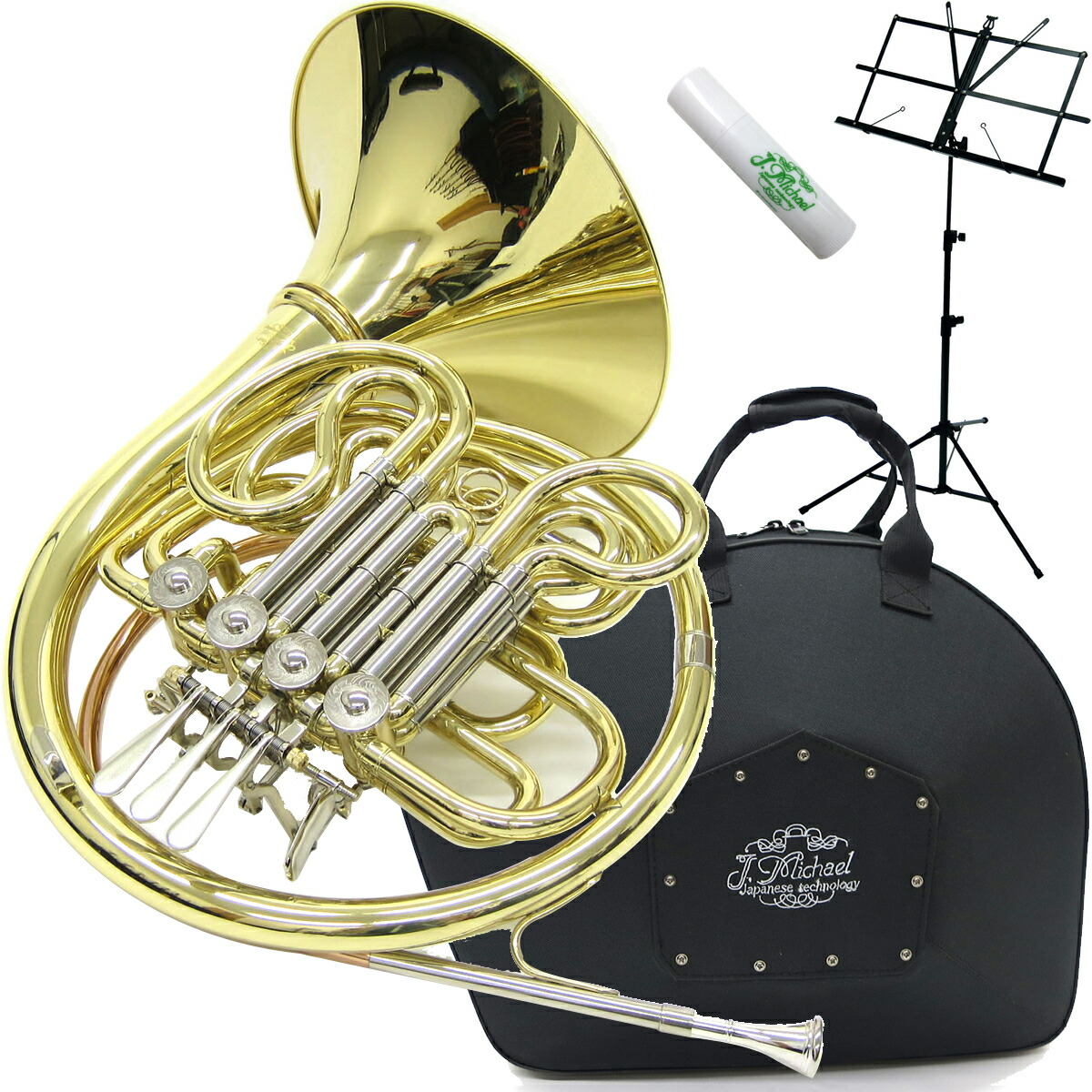 J Michael Jマイケル 3年保証 FH-850 フレンチホルン フルダブル 新品アウトレット デタッチャブル セットM　以下は対応不可 北海道 沖縄 離島 代引き 同梱