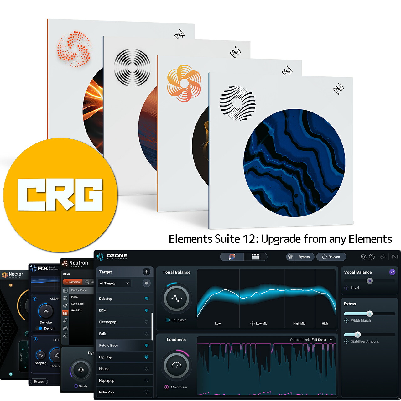iZotope Elements Suite 12: Upgrade from any Elements｜ワタナベ楽器　ＳＨＯＰ 11,999円