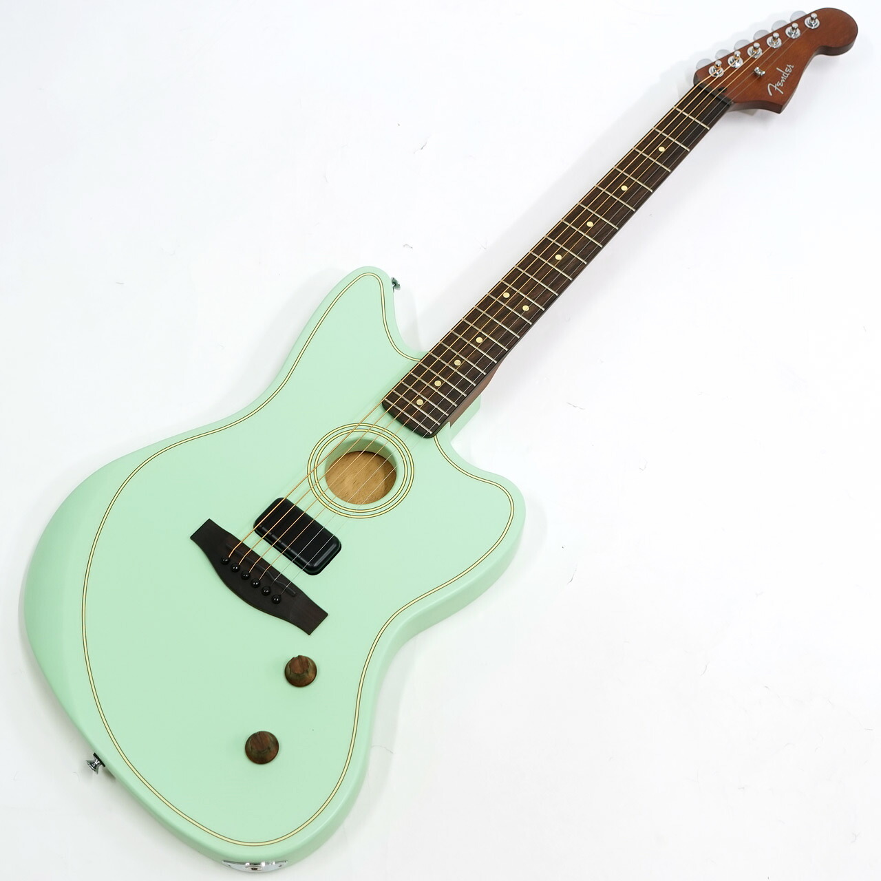 Fender フェンダー FSR Limited Edition Acoustasonic Standard Jazzmaster Surf Green アコースタソニック・スタンダード・ジャズマスター エレアコ|ワタナベ楽器 SHOP