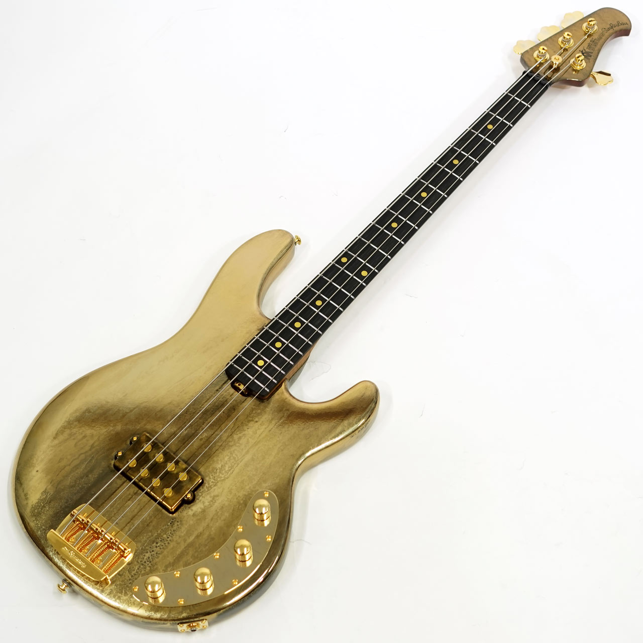 MUSIC MAN ミュージックマン Sting Ray 50th Anniversary Molten Gold USA スティングレイ・ベース 50周年アニバーサリーモデル モルテン・ゴールド｜ワタナベ楽器　ＳＨＯＰ 314,325円