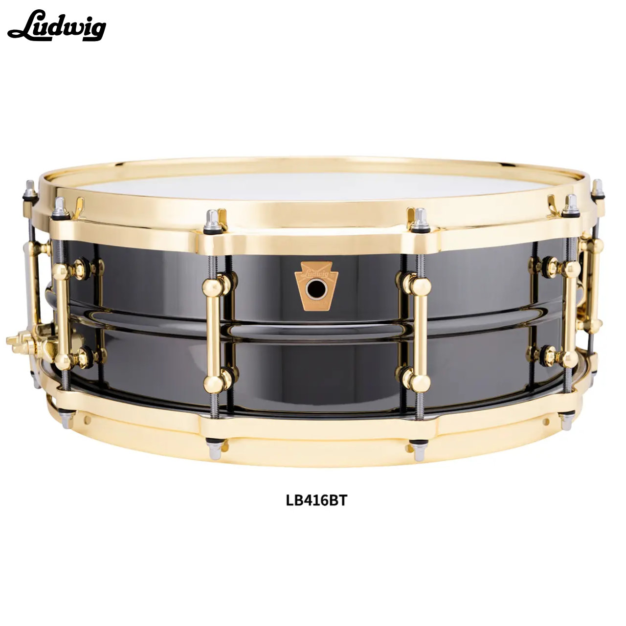 LUDWIG ラディック LB416BT ブラックビューティーのダイキャストフープ チューブラグ仕様【LB416BT】 ブラスシェル ドラム スネア|ワタナベ楽器 SHOP