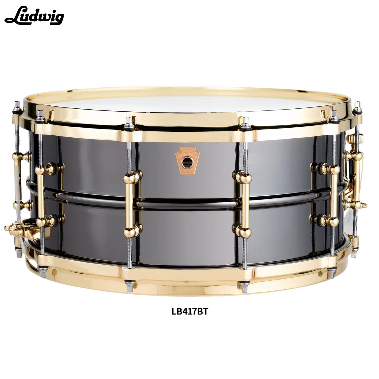 LUDWIG ラディック LB417BT ブラックビューティーのダイキャストフープ チューブラグ仕様【LB417BT】 ブラスシェル ドラム スネア|ワタナベ楽器 SHOP