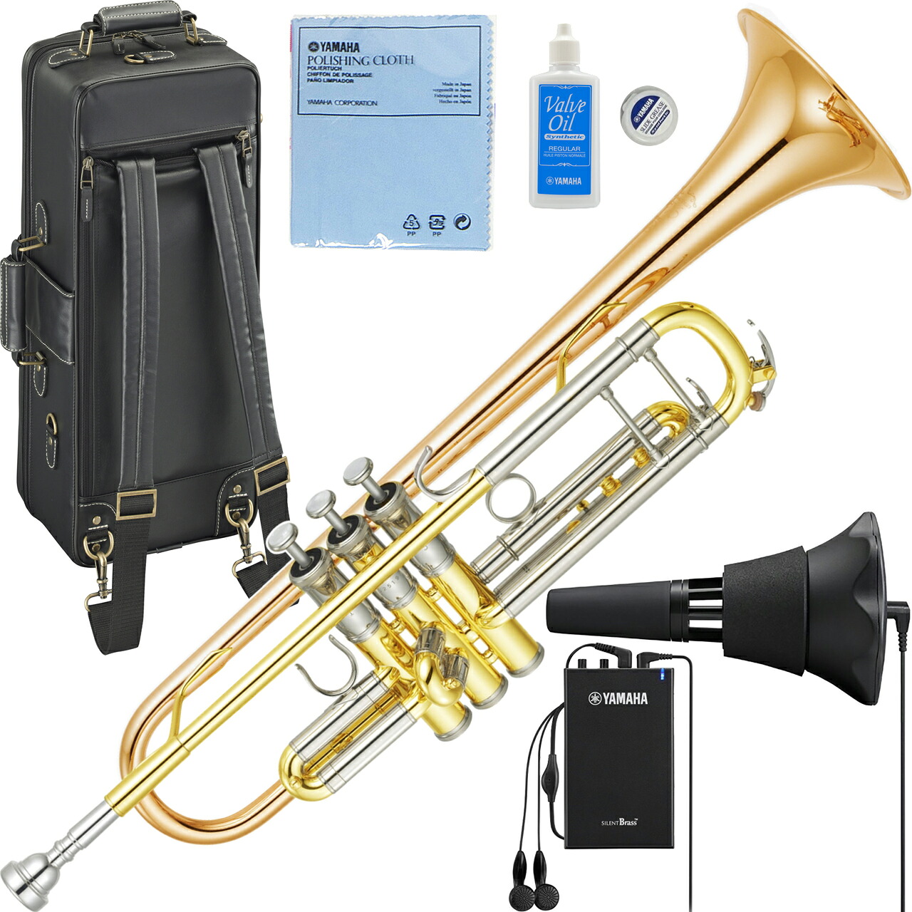 YAMAHA ヤマハ 5年保証サービス対象 YTR-8335G トランペット ゴールドブラス ゴールド Xeno B♭ Trumpets custom セットB　以下対応不可 北海道 沖縄 離島 代引き｜ワタナベ楽器　ＳＨＯＰ