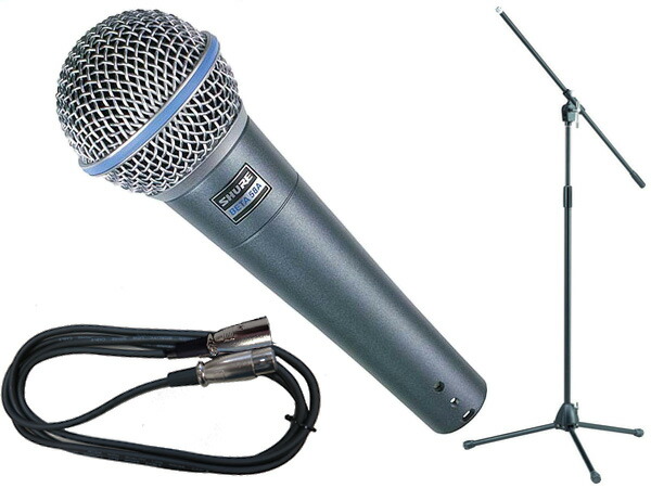 楽天市場】SHURE シュア BETA58A 三脚マイクスタンドSET（フォーン-XLR