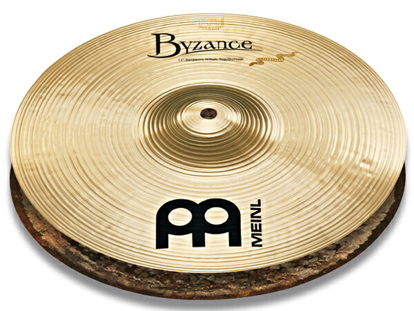 Meinl マイネル B14SH-B(PAIR) Byzance Brilliant サーペントハイハット【B14SH-B】【クリーナー クロス 付 】 ドラム シンバル バイザンス