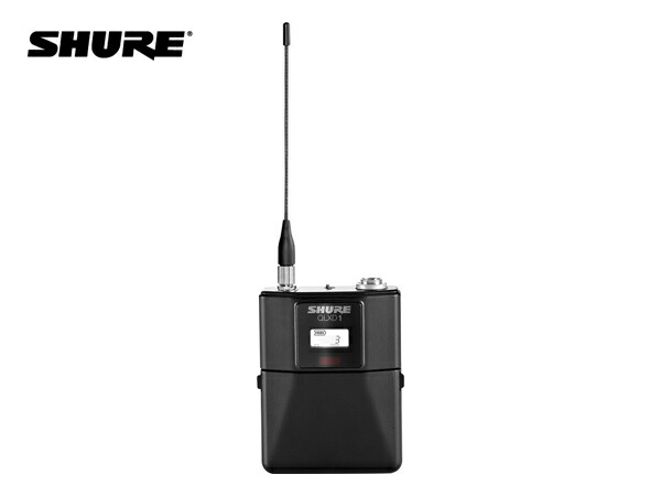 SHURE シュア QLXD1-JB ◆ ボディーパック型送信機 B帯モデル【4月3日時点、僅少数在庫あり △ 】 ［ QLX-D Series ］