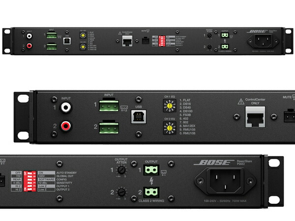 Bose ボーズ Powershare Ps602 パワーシェア アダプタブル パワーアンプ ロー ハイインピーダンス両対応 Power Share Ps 602 4月15日時点 在庫あり 送料無料 Powershare Ps602 For 劇場 講堂 寺院 教会 会議室 小売店 飲食店舗 宿泊施設 等 優れた内臓プロセッシング