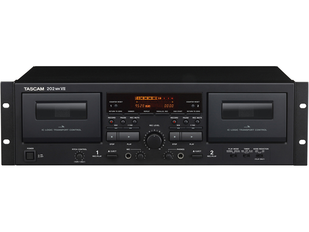 楽天市場】TASCAM ( タスカム ) 202MKVII 業務用ダブルカセットデッキ