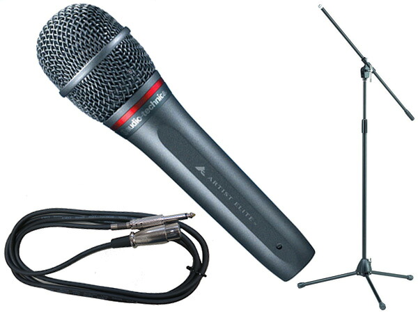 audio-technica オーディオテクニカ AE6100 TAMAブラックマイクスタンドSET （フォーン-XLR）｜ワタナベ楽器　ＳＨＯＰ