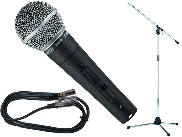 SHURE (シュア) BETA58A 三脚マイクスタンドSET 楽天市場】SHURE シュア BETA58A TAMAブラックマイクスタンドSET