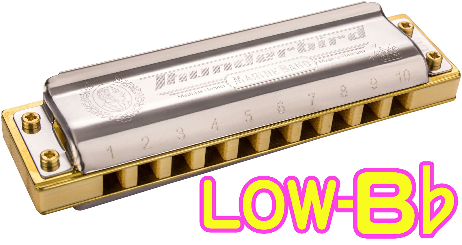 HOHNER ホーナー Low-B♭　Marine Band Thunderbird ブルースハーモニカ 10穴 マリンバンド サンダーバード ハーモニカ ロー Lo-B♭ LB♭　北海道 沖縄 離島不可｜ワタナベ楽器　ＳＨＯＰ