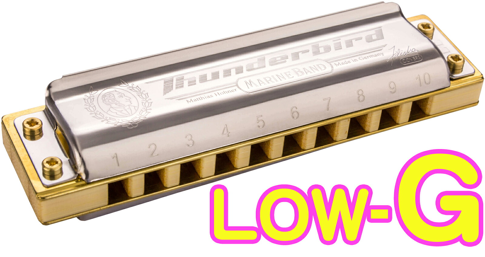 HOHNER ホーナー Low-G　Marine Band Thunderbird ブルースハーモニカ 10穴 マリンバンド サンダーバード ハーモニカ ローチューニング Lo-G LG　北海道 沖縄 離島不可｜ワタナベ楽器　ＳＨＯＰ