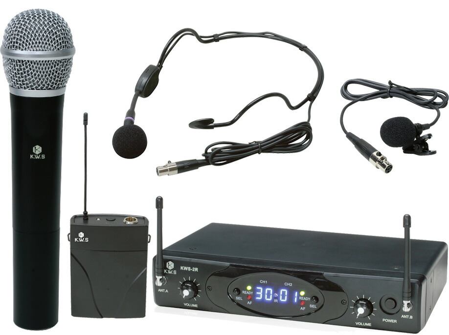 KWS-899P ワイヤレスマイクシステム ヘッドセット K.W.S KWS-899P/HM-38 ワイヤレスマイク [ヘッドセットマイク