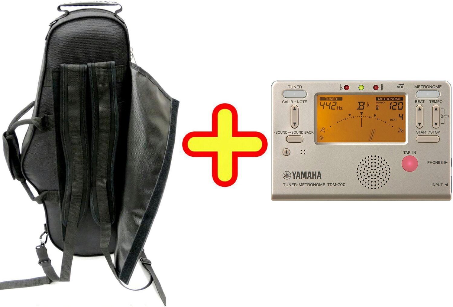 J Michael Jマイケル ALC-501 アルトサックス ケース リュック セミハード チューナーメトロノーム TDM-700G ゴールド セット　北海道 沖縄 離島 不可