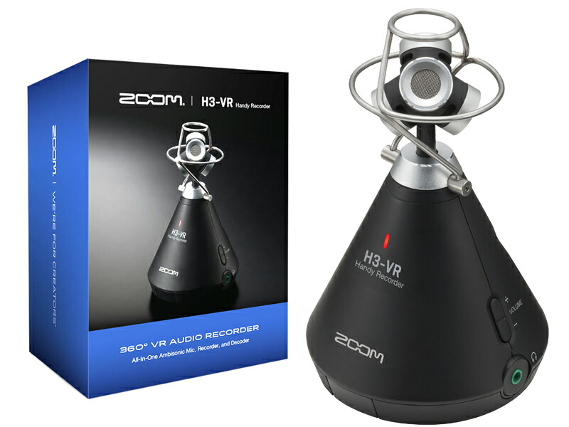 楽天市場】ZOOM H3-VR VR ハンディ オーディオレコーダー : chuya