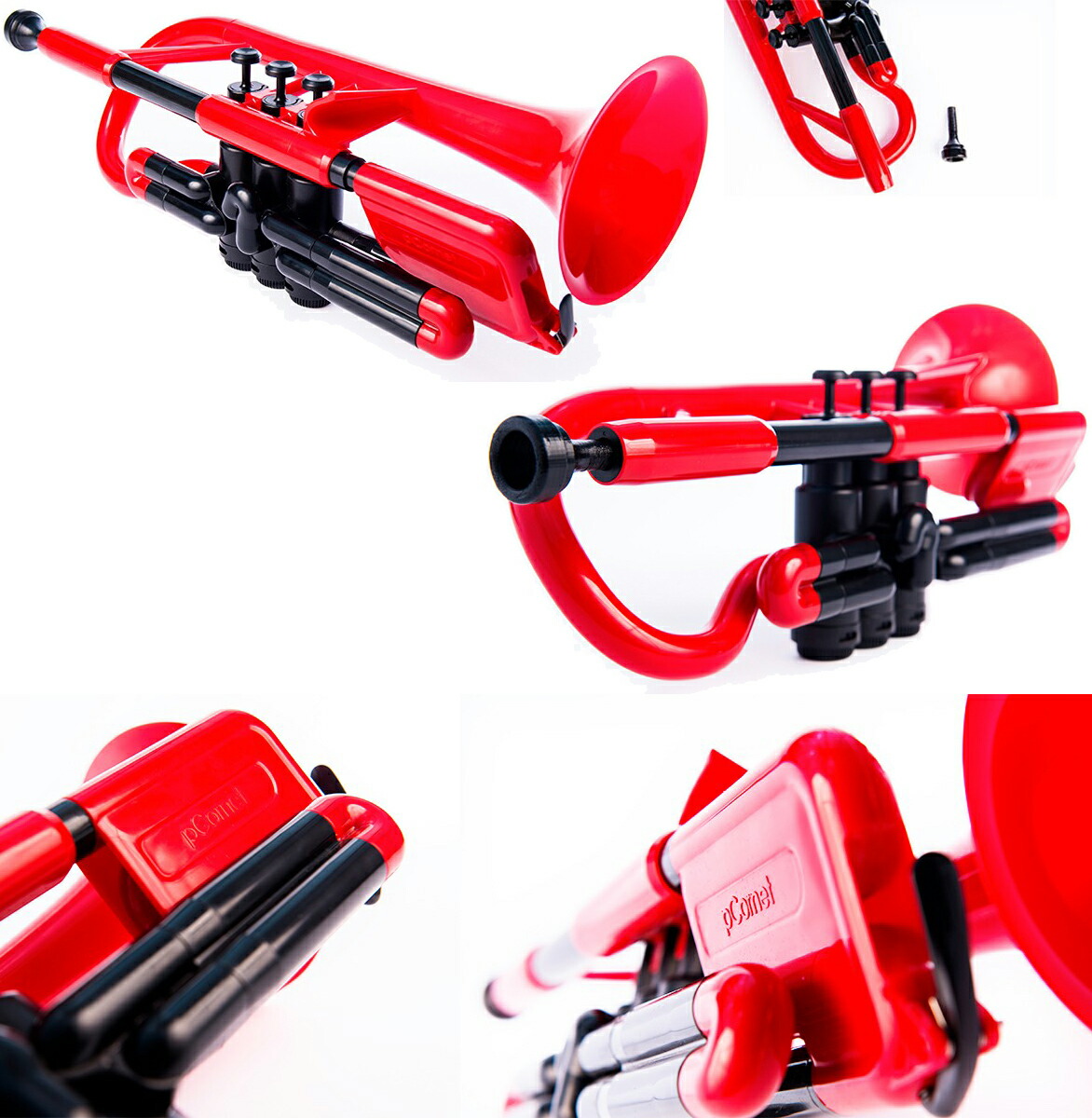 PINSTRUMENTS PCORNET1R プラスチック コルネット B♭ 管楽器 Pコルネット レッド PINSTRUMENTS PCORNET1R プラスチック コルネット