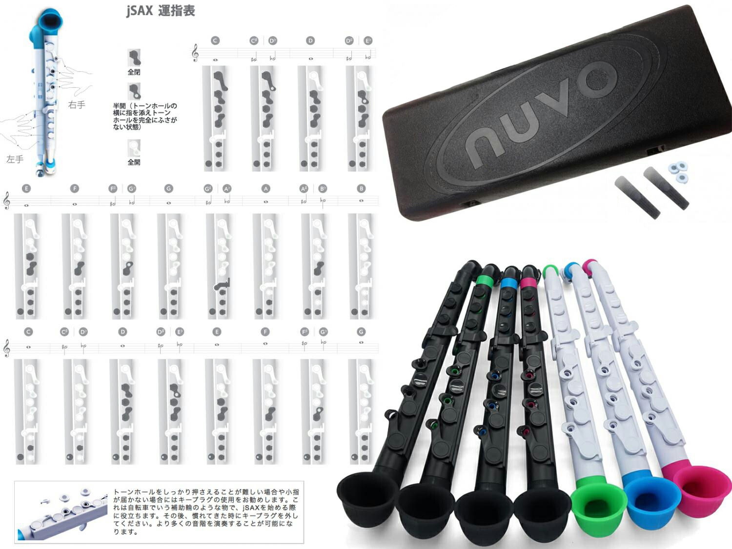 Nuvo ヌーボ スズキ テンホールズ Jsax オール 複音ハーモニカ ブラック N5jbbk プラスチック製 管楽器 サックス系 リード楽器 サクソフォン 黒色 Black Jサックス Bk Bk セット M 北海道 沖縄 離島不可 ワタナベ楽器 楽天shopblk J Sax Saxophone Straighten
