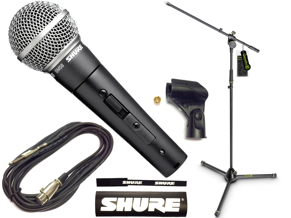 マイクスタンド・ケーブル付き】SHURE SM58 マイク www.pegasusforkids.com