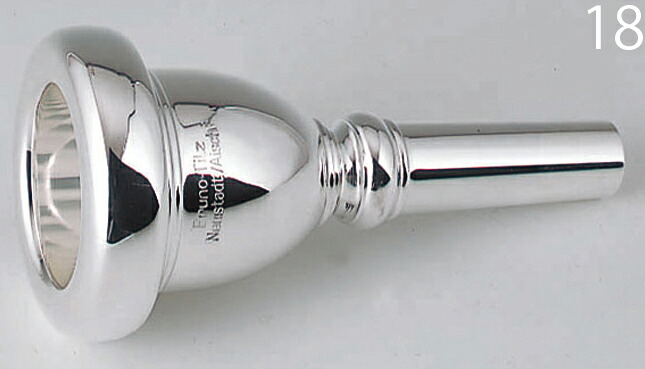 B.TilZ ティルツ 18 チューバ マウスピース バコ 銀メッキ 92 BAKO SP Tuba mouthpiece　北海道 沖縄 離島不可