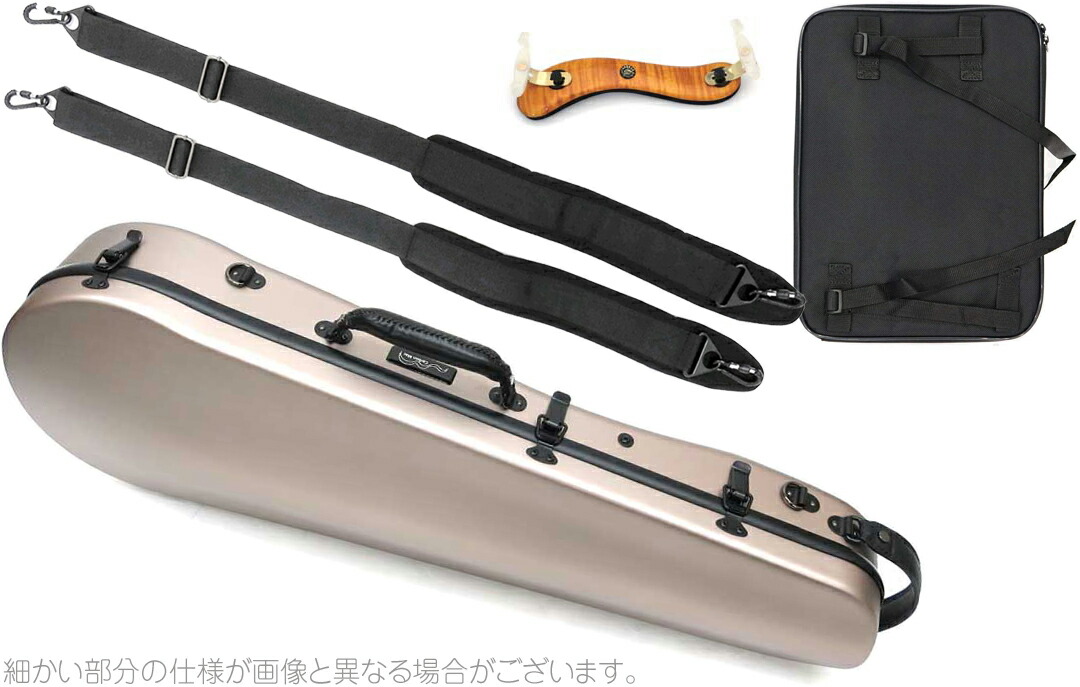 Carbon Mac カーボンマック CFA-2 サテン ビオラ ケース S-CPG シャンパンゴールド ハードケース viola satin gold AB-201 肩当て セット E　北海道 沖縄 離島 代引き 同梱 不可 43,362円