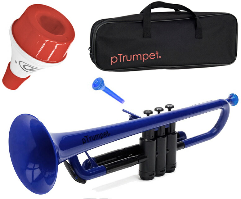 楽天市場】PINSTRUMENTS pTrumpet ブルー プラスチック トランペット