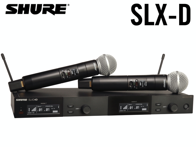 極細繊維クロス Shure SLX ワイヤレスマイク SM58 2本セット | www