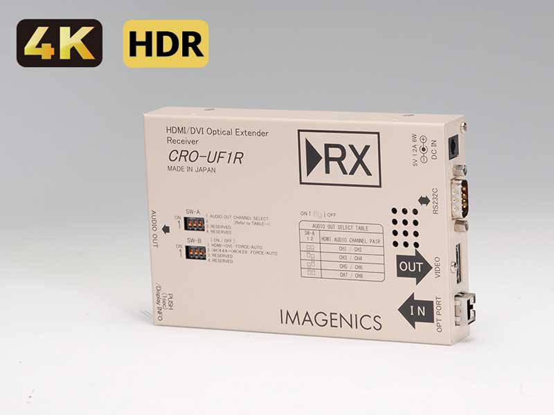 IMAGENICS CRO-UIL2AT HDMI同軸延長器 4K対応 CRO-UIL2AT 4K映像対応HDMI信号同軸延長器・送信器 1台 イメージ