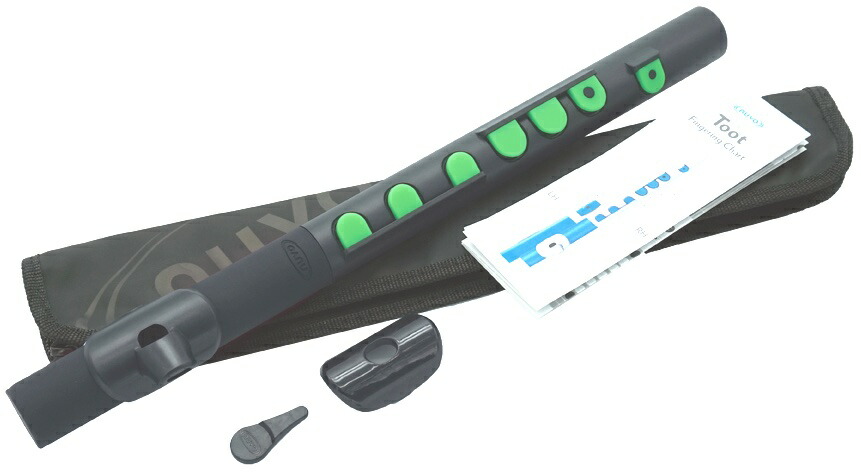 NUVO ヌーボ TooT ブラック グリーン N430TBGN トゥート プラスチック フルート系 横笛 管楽器 黒色 緑色 Black green 本体 BK/GN 北海道 沖縄 離島不可