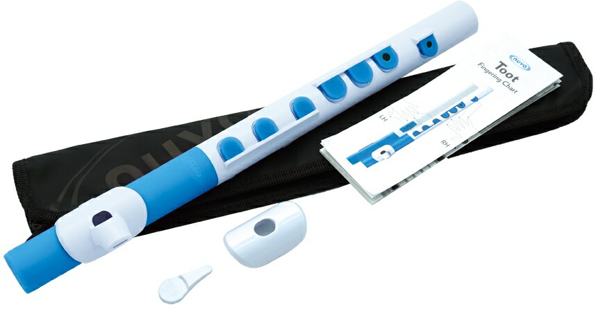 GWお値下げNUVO ヌーボ　ホワイト プラスチックフルート本体 ケース付き nuvo NUVO プラスチック製 フルート jFlute ホワイト/ブラック