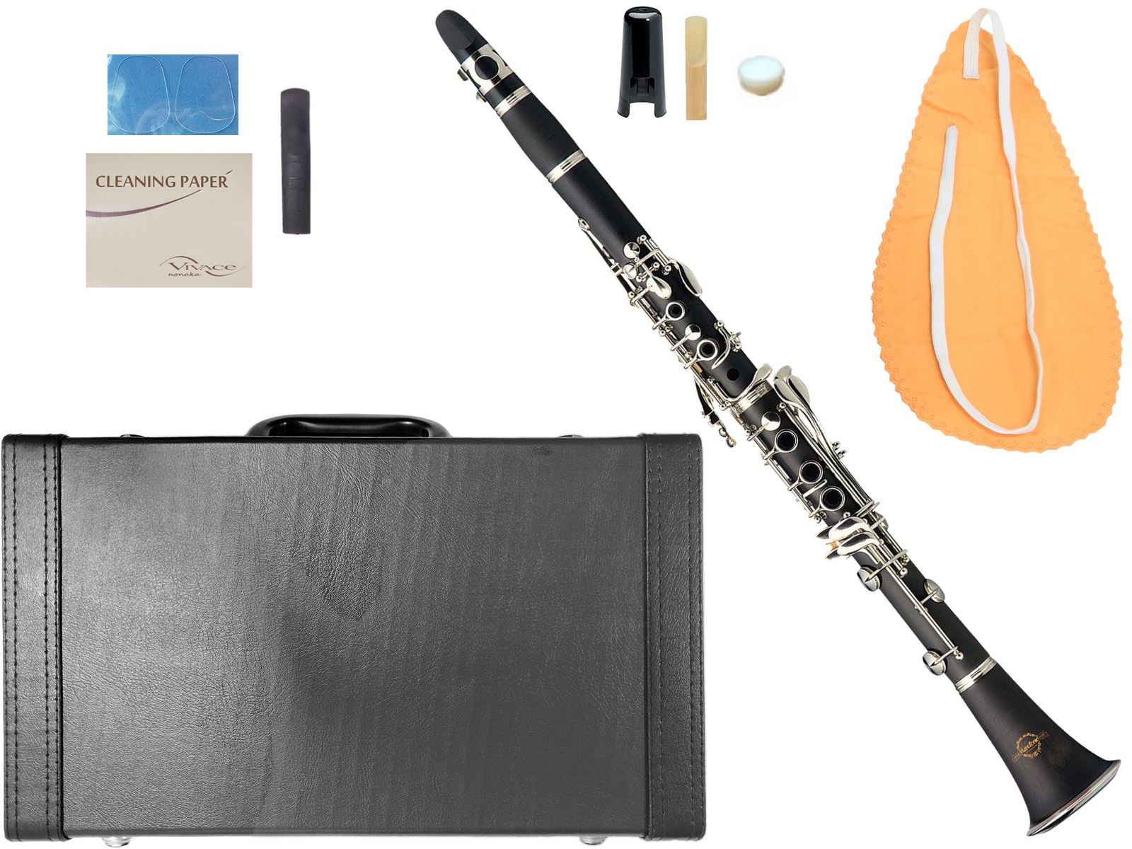 超特価販売中 B クラリネット マウスピース セット クラリネット Maxtone Clarinet プラスチック Clarinet マックストーン Cl 40 Abs樹脂 クラリネット 新品 調整済 樹脂製 プラスチック リード マウスピース ケース 管楽器 B 本体 Clarinet Cl40 セット B 北海道 沖縄