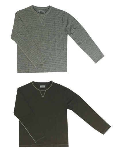 楽天市場 Sale Plesic プルシック Ak コルクインレイクルーネックロングスリーブカットソー Grey Khaki Navy グレー カーキ ネイビー あす楽対応 ｇａｋｕオンラインショップ