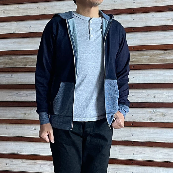 デラックスウエア　グレメン　ビル　エイト　インディゴ　パーカー 楽天市場】Gremen & Vill.Eight（グレメン＆ビルエイト）ダブル