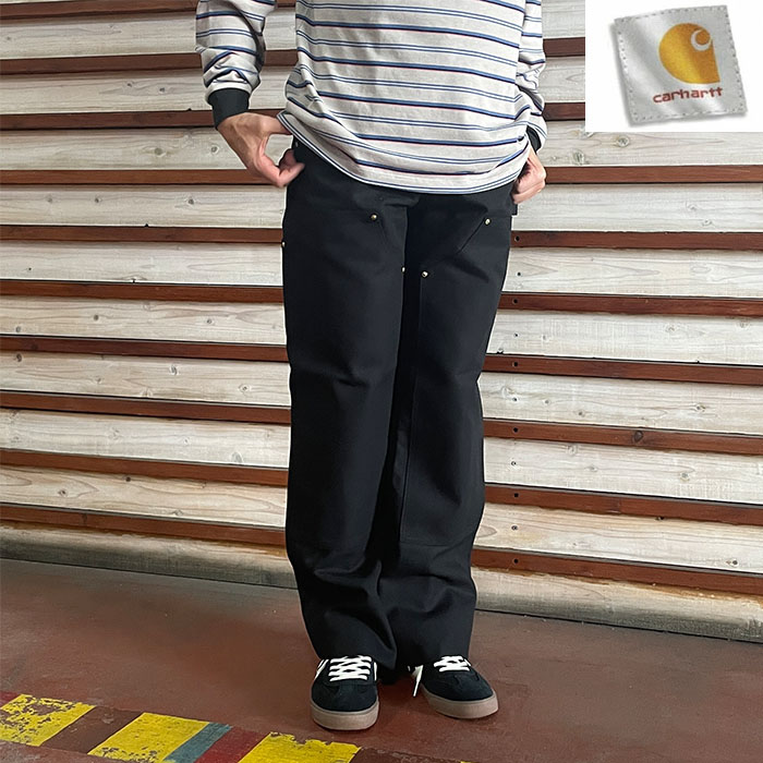 カーハート　ダックパンツ　carhartt MDT ブラック　W40 L30 Carhartt カーハート パンツ CARHARTT LOOSE DUCK DOUBLE FRONT