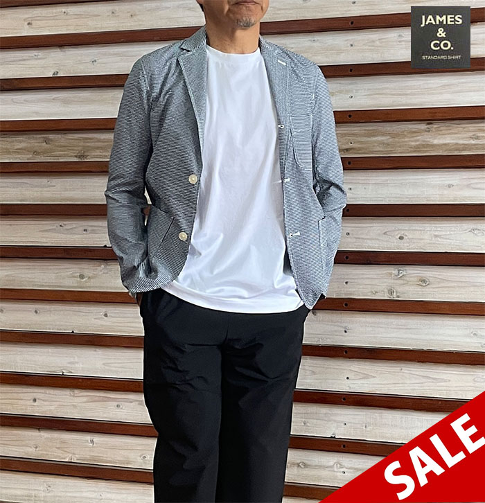 STUDIO ORIBE　DELICIOUS デリシャス【SALE】DJ0590 Relax Jacket 軽量リラックス仕様３つ釦ジャケットリラックスジャケット　Black Check ブラックチェック　テーラードジャケット　送料無料