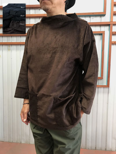 楽天市場 Newlyn Smocks ニューリンスモック 別注フィッシャーマンズ スモック コーデュロイ ラウンドネック Black Navy Choco イギリス製 ｇａｋｕオンラインショップ