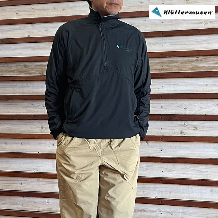KLATTERMUSEN クレッタルムーセンヴィングネルアノラック Vingner Anorak M's Blackブラック　 ナイロンシェル国内正規品