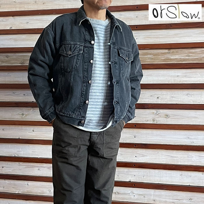 楽天市場】orslow オアスロウ FLANNEL CHECK LINING JK B.DENIM STONE