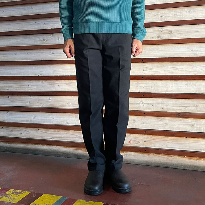 【SALE】FOB FACTORY エフオービー STA-PREST WIDE TROUSERS スタプレ ワイドトラウザー F0529 Black