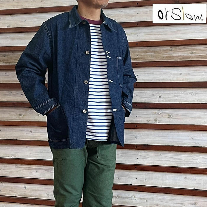 楽天市場】【orslow】 1940's DENIM COVER ALL One Wash 9oz