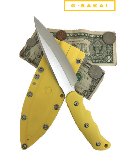 Gサカイ サビナイフ3 New Sabi Knife サバキ 寸 分 ザイテル イエロー 錆に強いナイフ漁師ナイフ Theneonsignguystore Com
