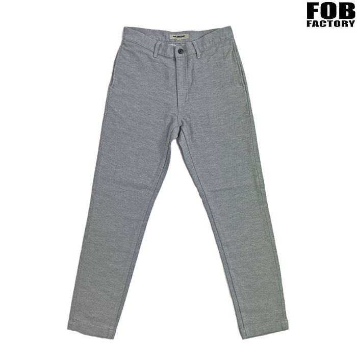 【SALE】FOB FACTORY エフオービーファクトリー RELAX TROUSERS リラックストラウザー スウェットパンツ F0527 LtGray