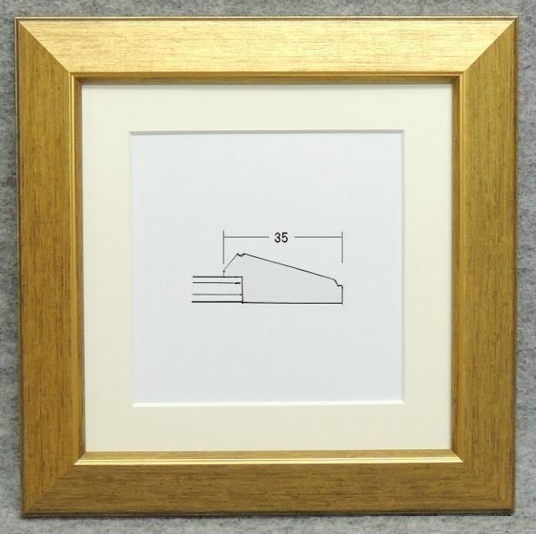 楽天市場】難有 108 ホワイト 15角デッサン額縁 正方形額 アウトレット