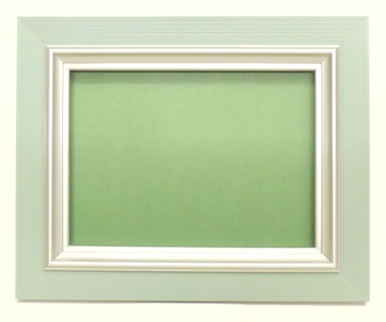 AM-107 うす緑　F10　油彩額縁　アウトレット品　廃番品　UVカットアクリル　木製品　日本画　油彩画　ARTEJE　　限定品 油彩額 キャンバス